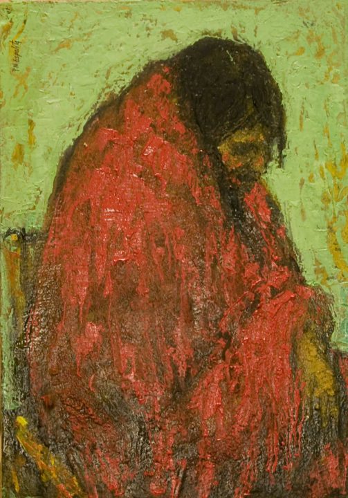 woman seated
