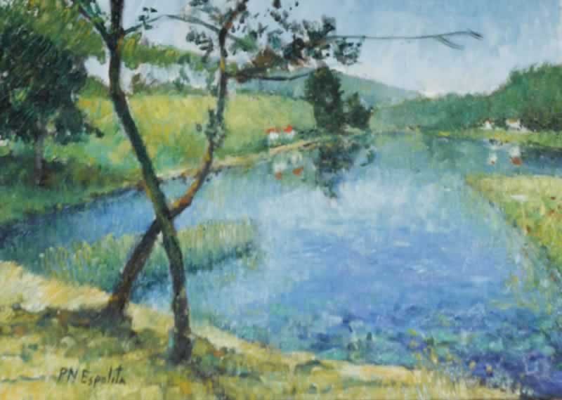 landscape with a lake
