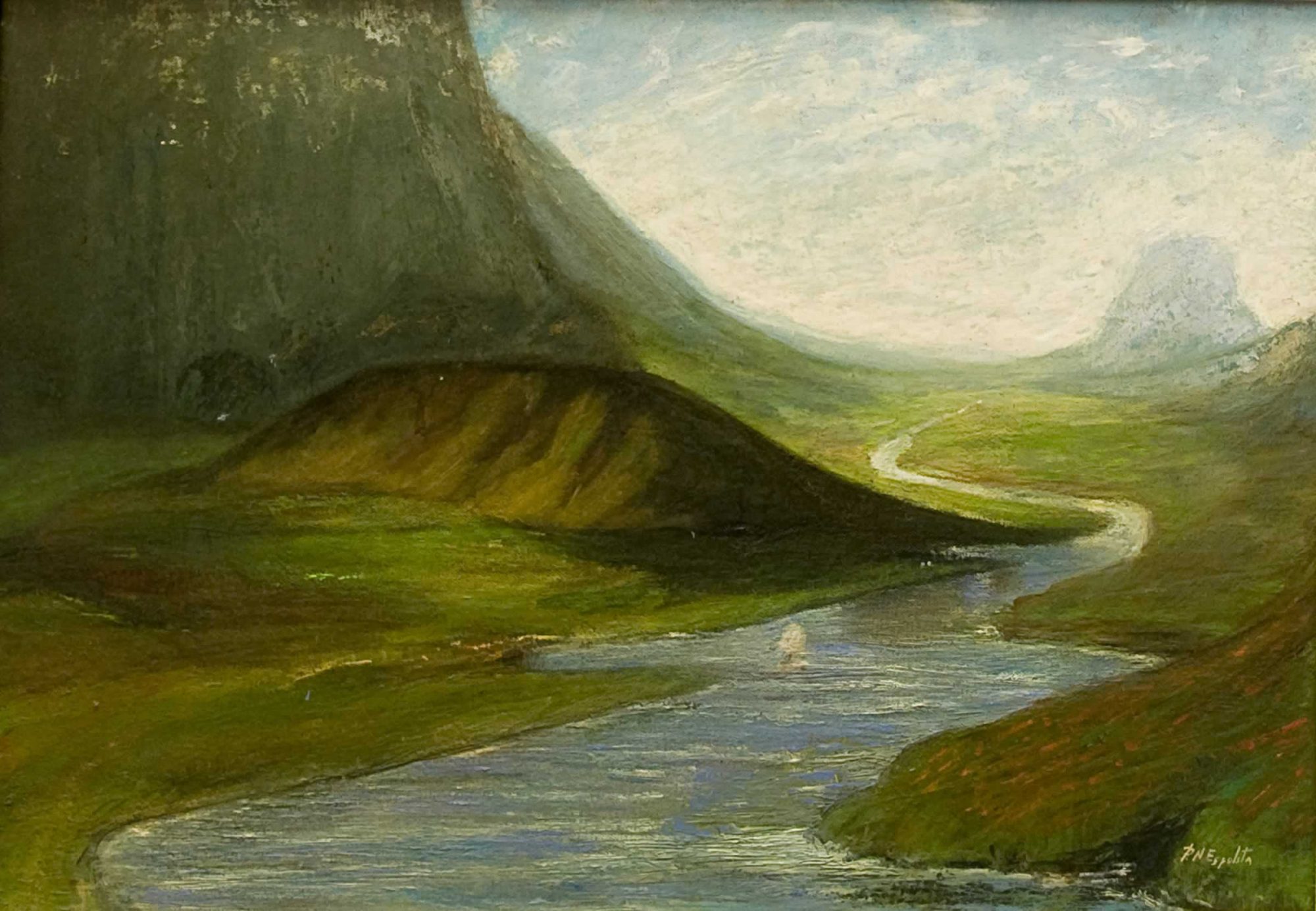 river and mountains